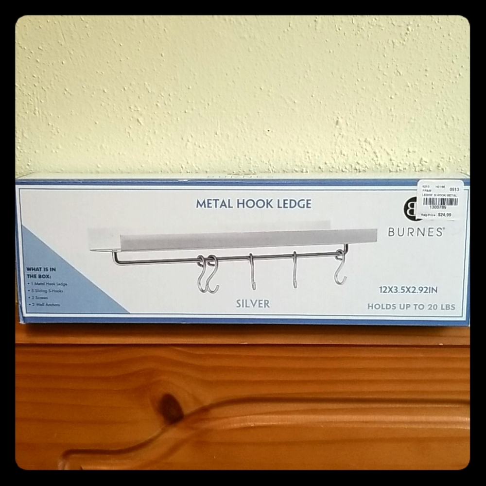 Metal Hook Ledge ~ NWT